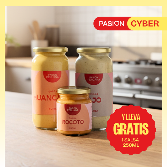 PACK CYBER | 2 Salsas de Litro a Elección + 1 Salsa 250 ml GRATIS
