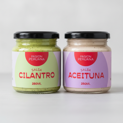 Pack Salsa de Cilantro con Salsa de Aceituna